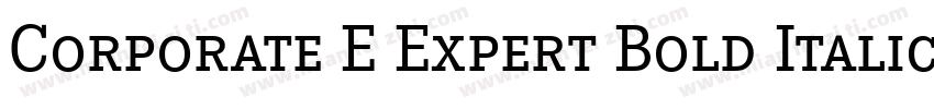 Corporate E Expert Bold Italic OsF字体转换